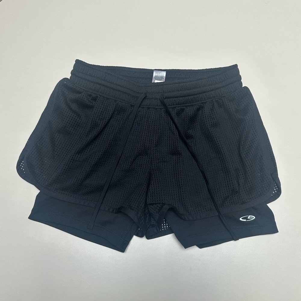 ❤️ 🆕 CHAMPION DUO DRY womens Black Athletic Shorts small - Picture 2 of 4